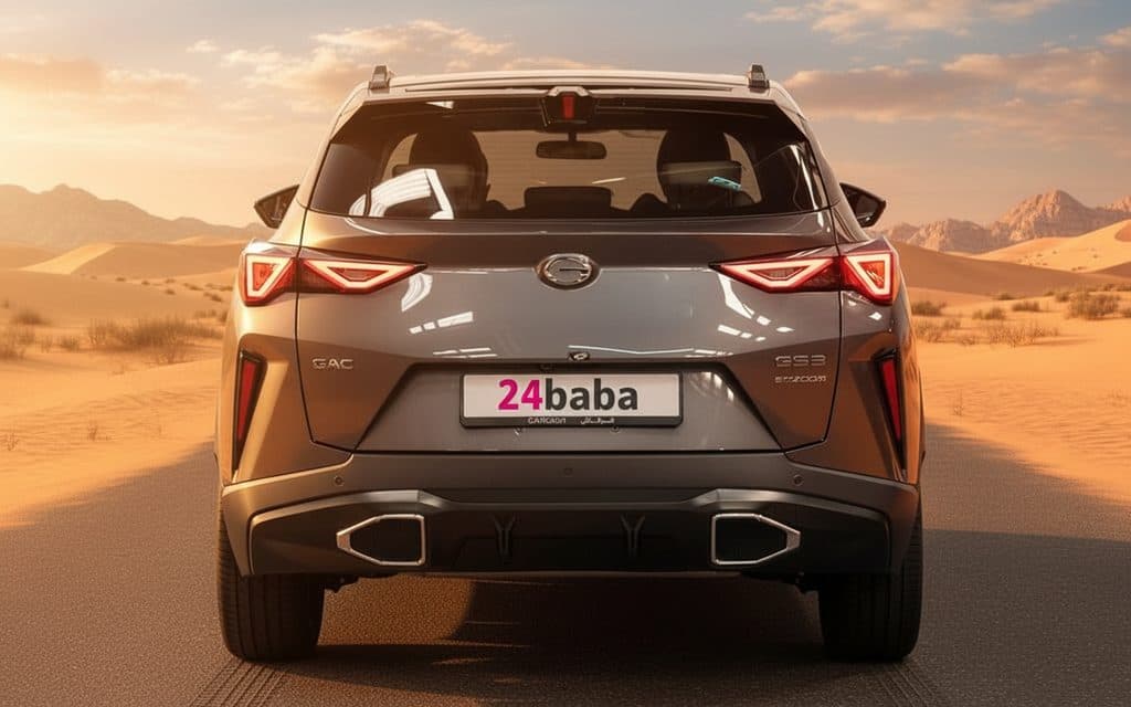 Gac Gs3 2025 Grey rear view showing taillights