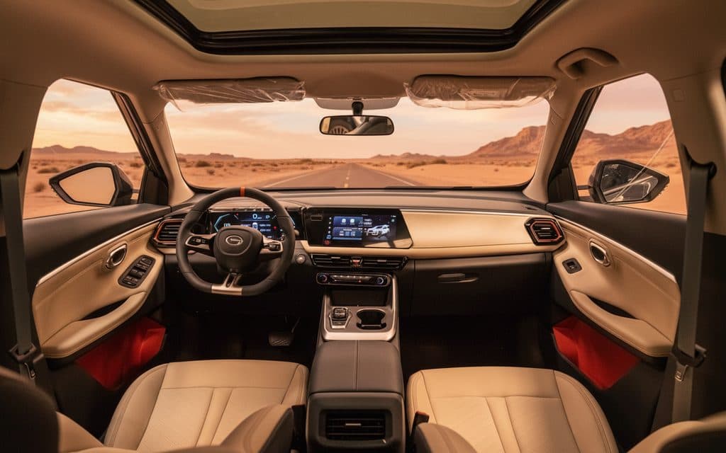 Gac Gs3 2025 dashboard and infotainment