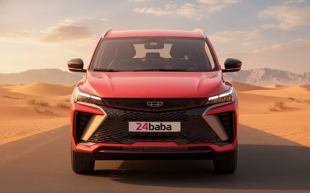 Rent Geely Coolray 2026 Red in Dubai