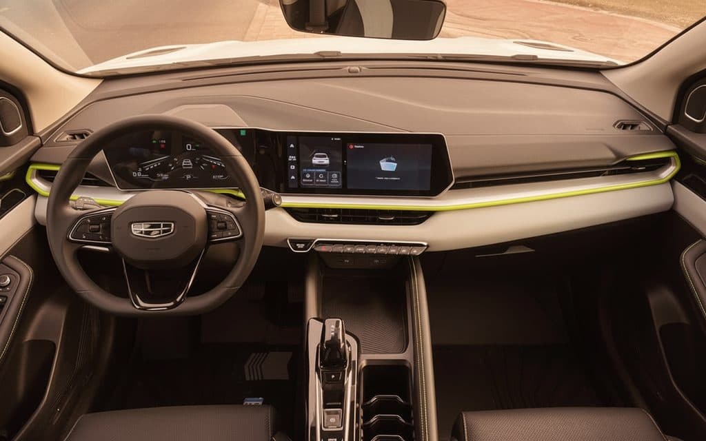 Geely Coolray 2026 interior view showing trim