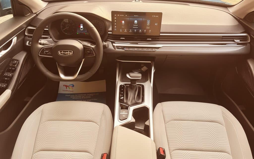 Geely Emgrand 2024 interior view showing trim