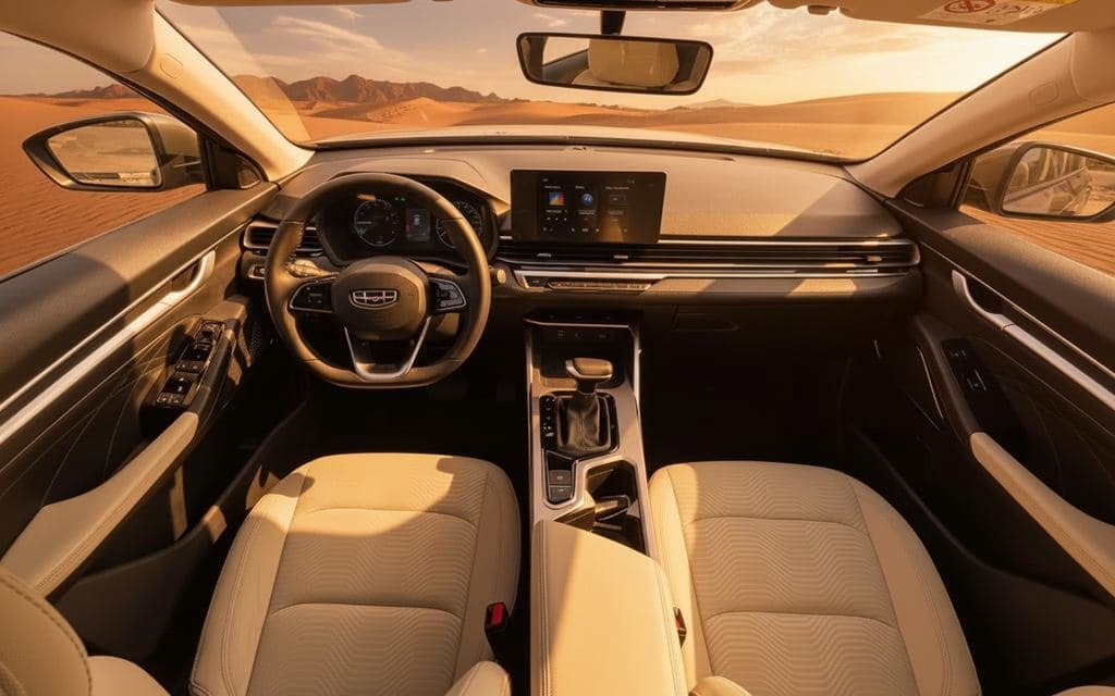 Geely Emgrand 2025 interior view showing trim