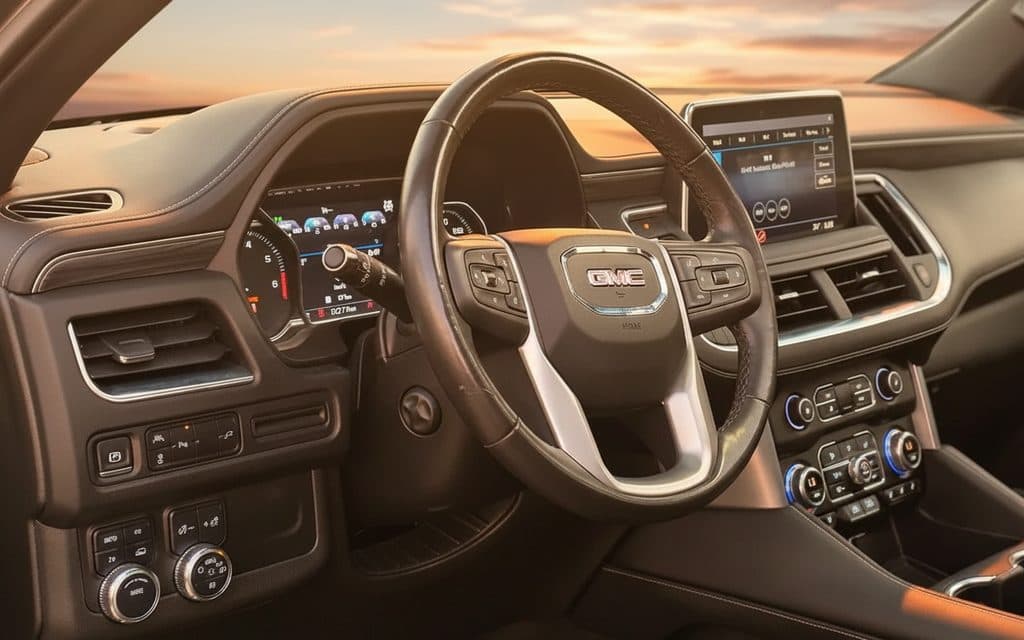 Gmc Yukon 2022 interior view showing trim