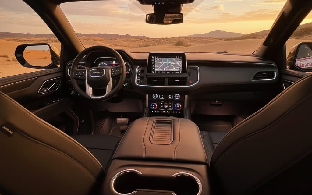 Gmc Yukon 2023 interior view showing trim