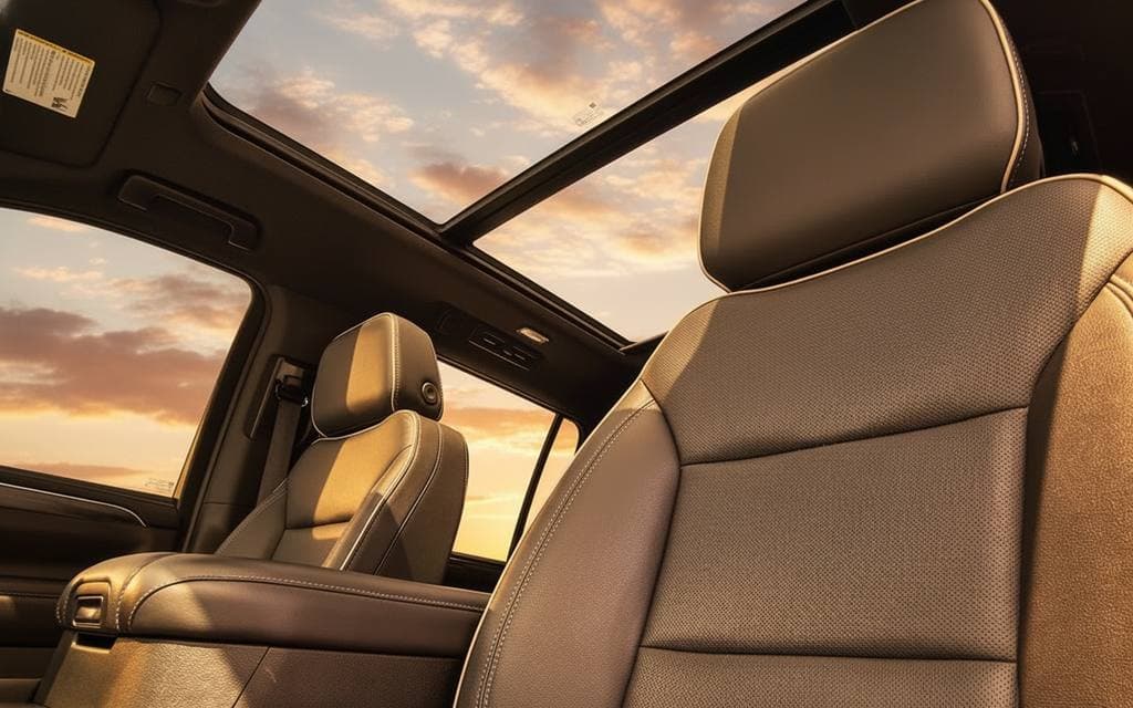 Gmc Yukon 2023 leather seats and cabin