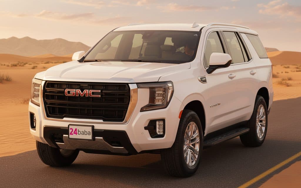Rent Gmc Yukon 2021 White in Dubai