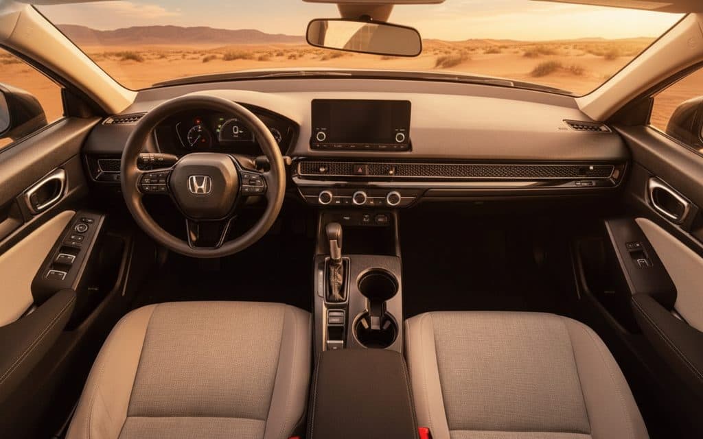 Honda Civic 2024 interior view showing trim