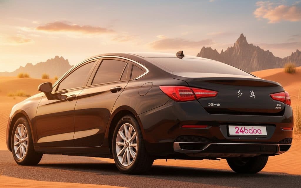 Hongqi H5 2023 Black rear view showing taillights