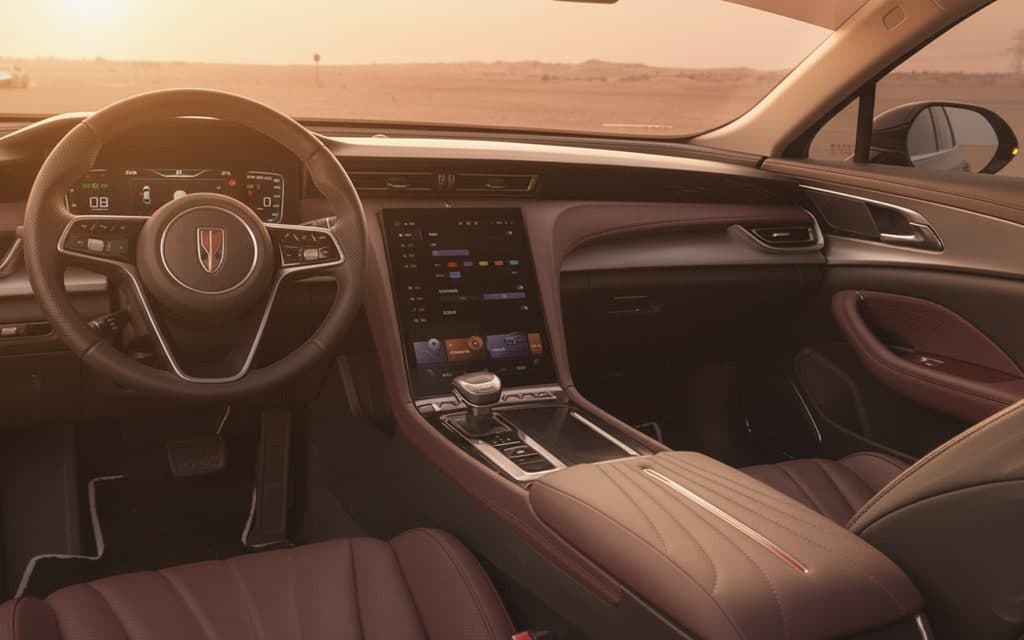 Hongqi H5 2024 interior view showing trim