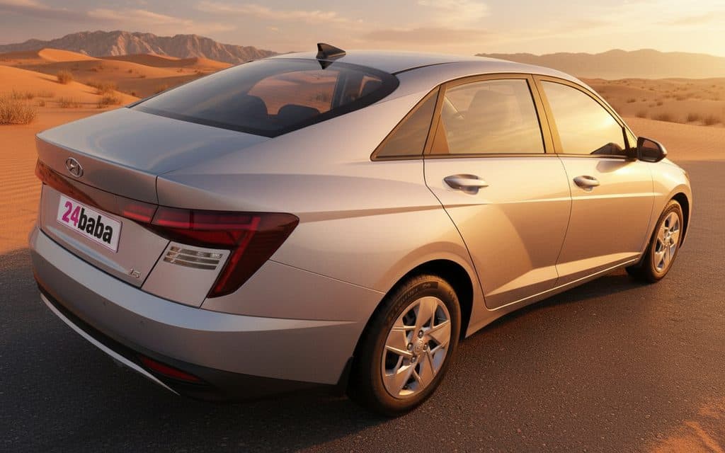 Hyundai Accent 2025 Silver side profile