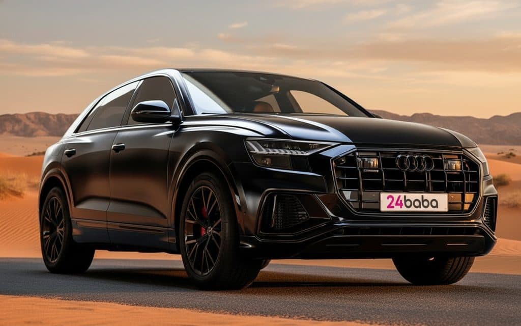 Hire Audi Q8 2023 Dark Gray in Dubai
