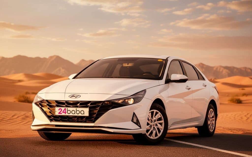 Hyundai Elantra 2022 White - rental in Dubai
