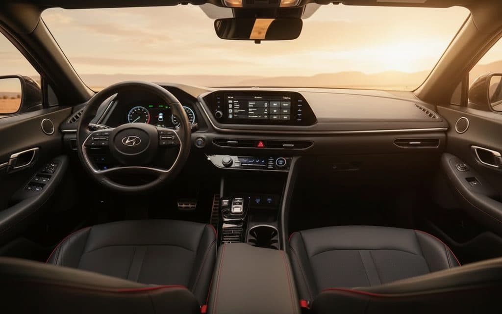 Hyundai Sonata 2022 dashboard and infotainment