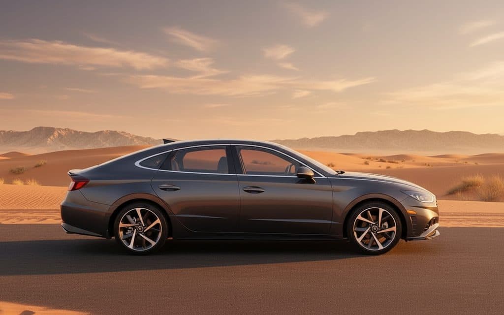 Hyundai Sonata 2022 Grey side profile