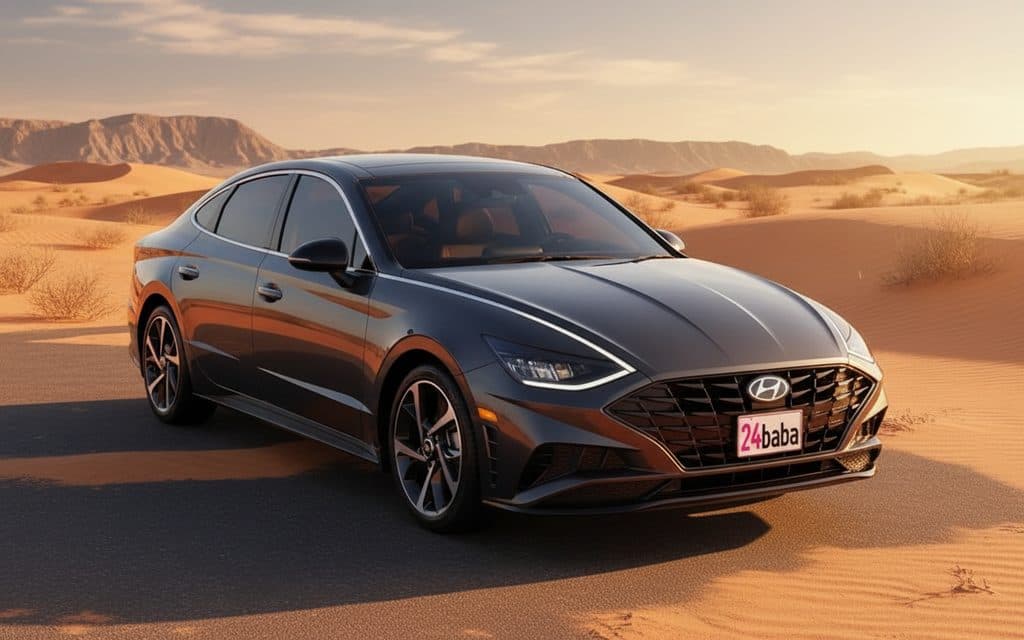 Hyundai Sonata 2022 Grey front view with headlights