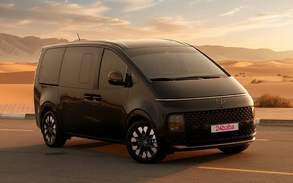 Hyundai Staria 2023 Black cover image – rental in Dubai