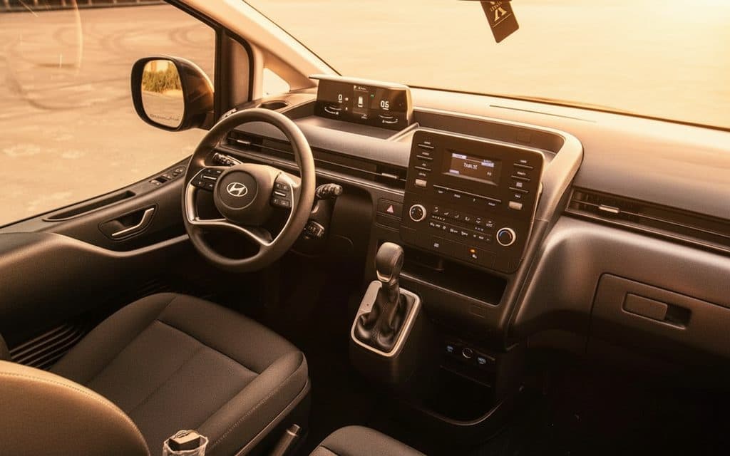 Hyundai Staria 2025 interior view showing trim