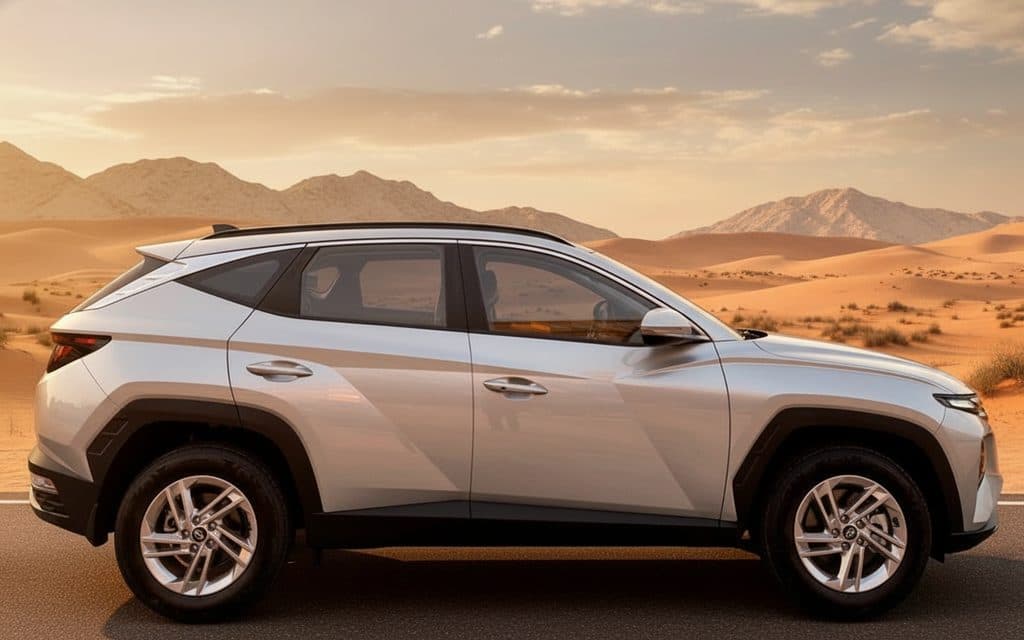 Hyundai Tucson 2025 Grey side profile