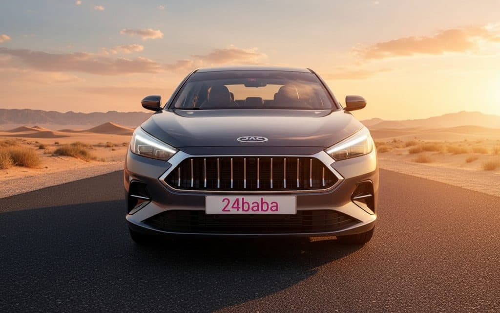 Jac J7 2022 Blue front view with headlights