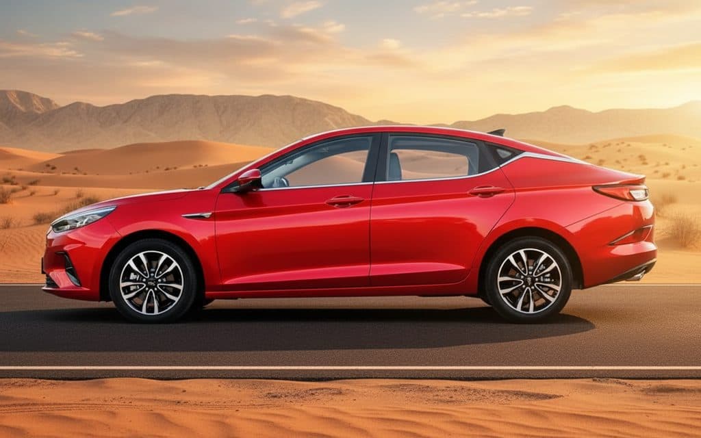 Jac J7 2024 Red side profile