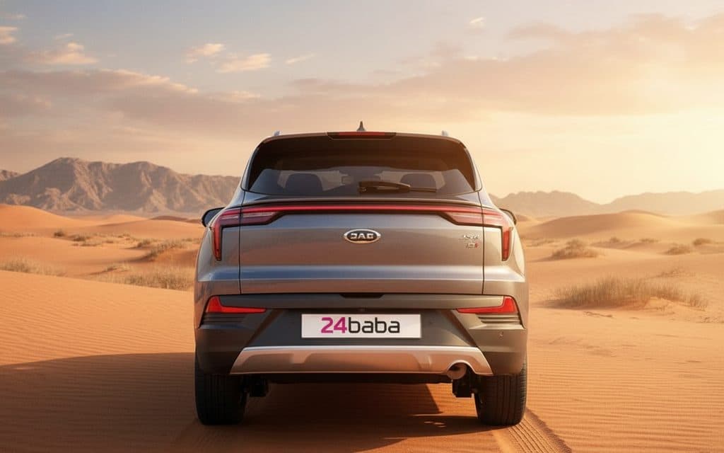 Jac Js4 2024 Silver rear view showing taillights