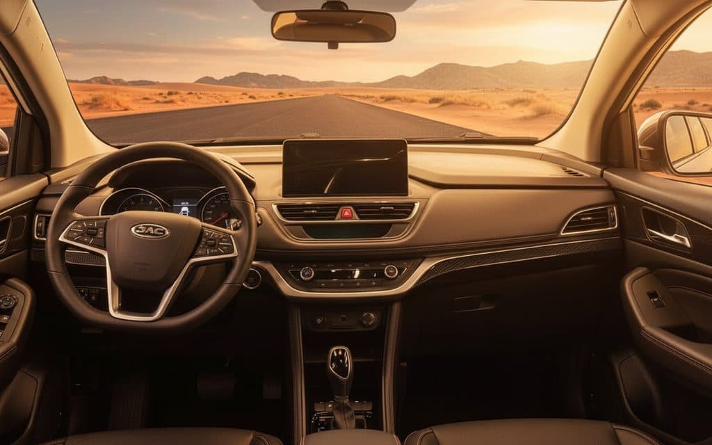 Jac S3 2025 interior view showing trim