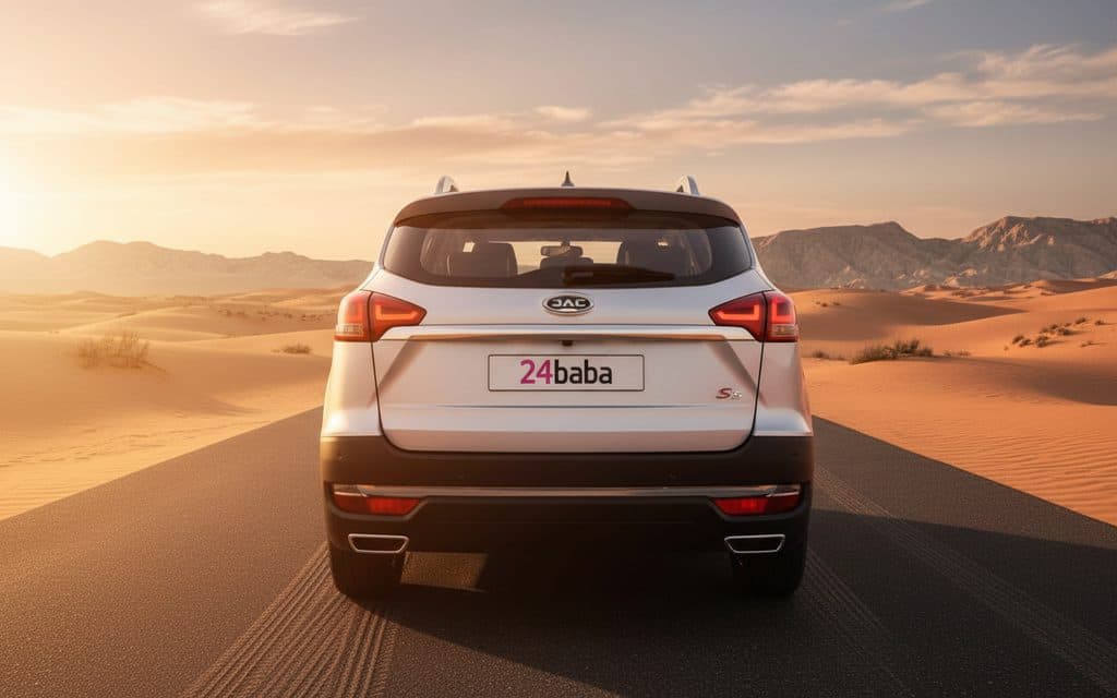 Jac S3 2023 Silver rear view showing taillights