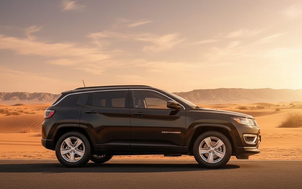 Jeep Compass 2022 Black side profile