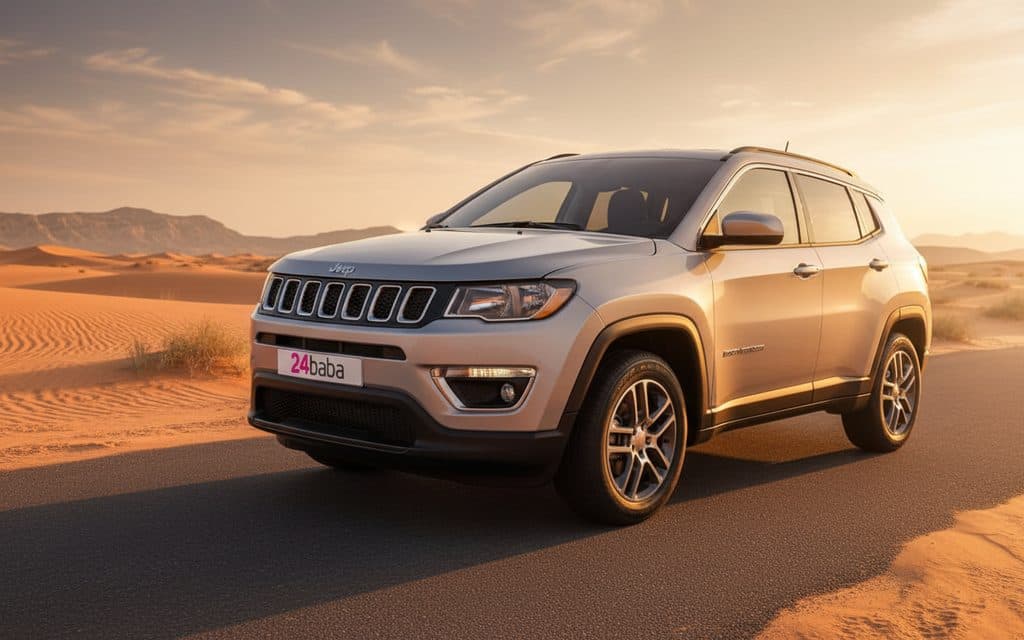 Jeep Compass 2020 Silver rental in Dubai