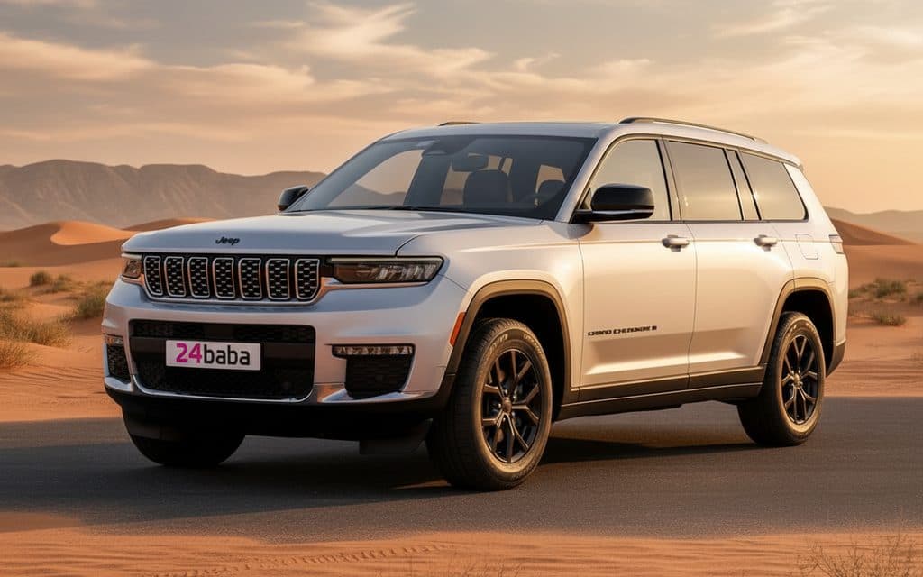Jeep GrandCherokee 2024 Silver rental in Dubai