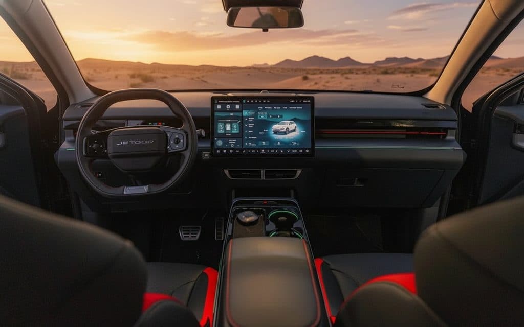 Jetour Dashing 2025 interior view showing trim