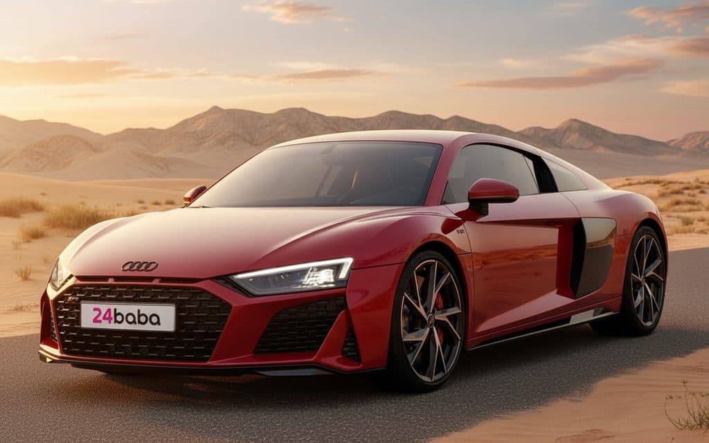 Hire Audi R8 2023 Red in Dubai