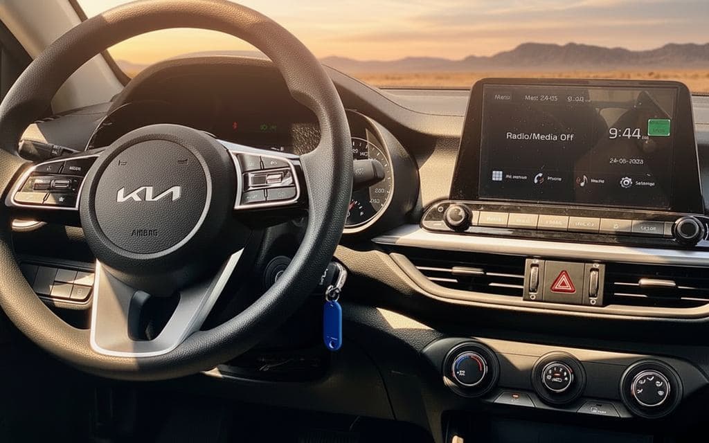 Kia Cerato 2023 interior view showing trim