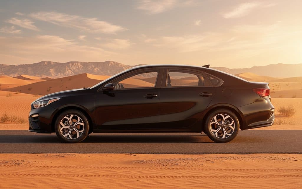 Kia Forte 2023 Black side profile