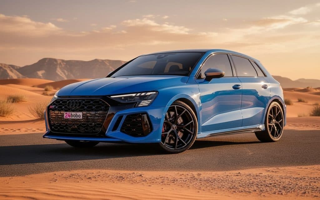 Hire Audi Rs3 2023 Blue in Dubai