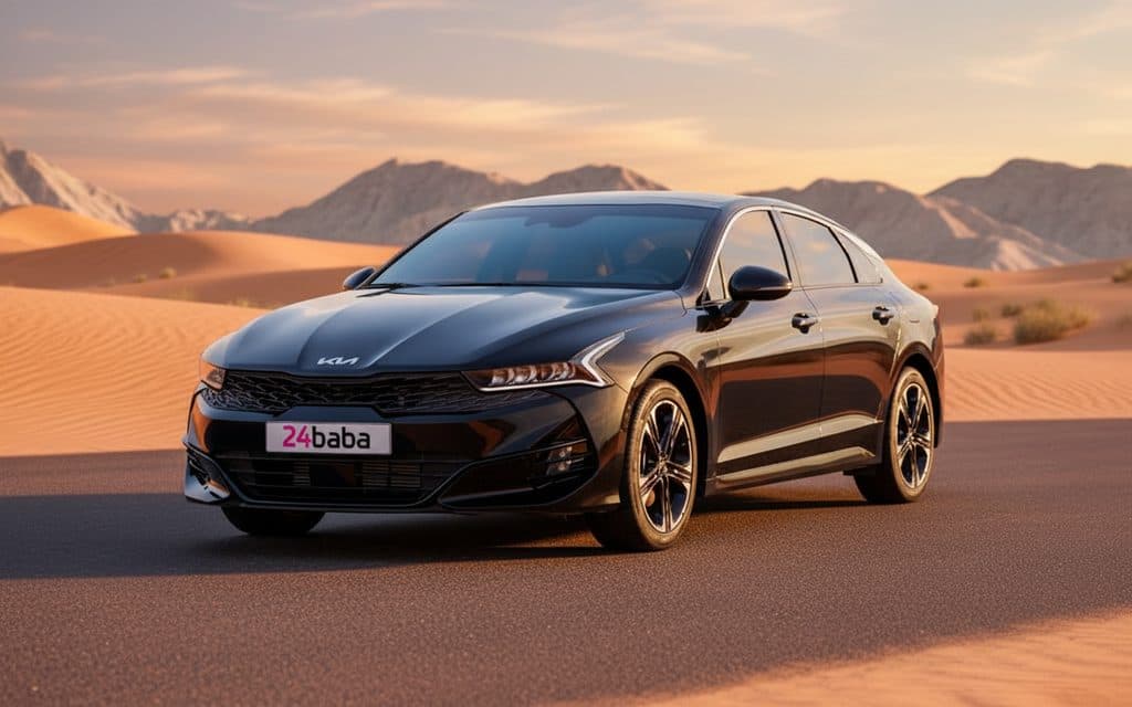 Rent Kia K5 2022 Black in Dubai