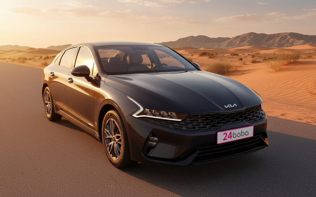 Black Kia K5 2024 - rental in Dubai