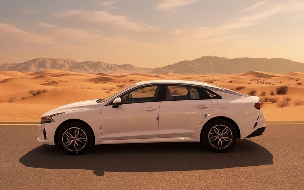 Kia K5 2023 Blue side profile