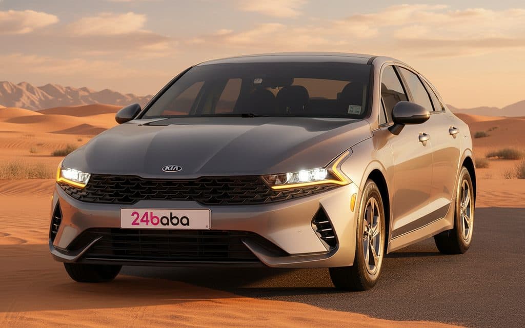 Rent Kia K5 2021 Grey - Affordable Car in Dubai