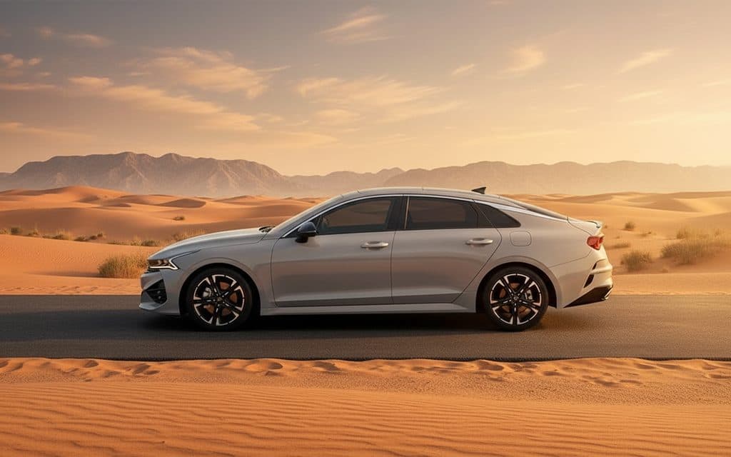 Kia K5 2021 Grey side profile