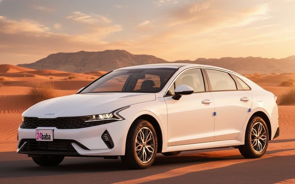 Rent Kia K5 2023 White in Dubai