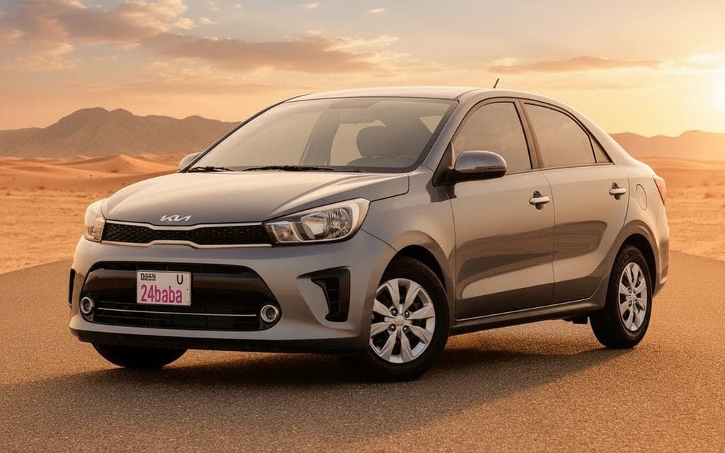 Rent Kia Pegas 2023 Grey in Dubai