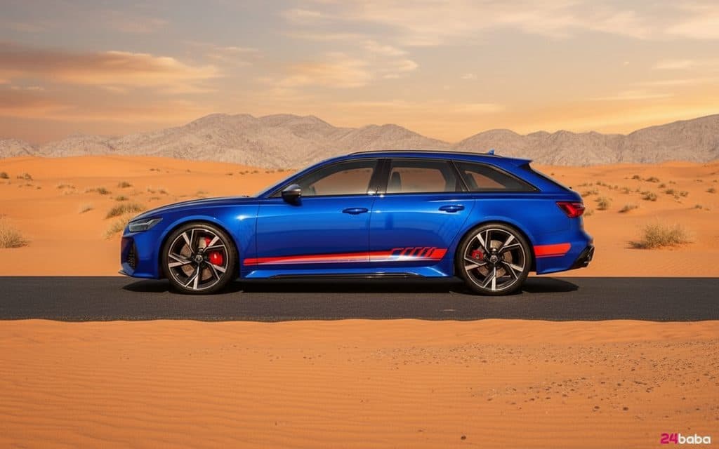 Audi Rs6 2023 Blue side profile