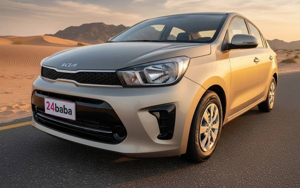 Rent Kia Pegas 2023 Silver in Dubai