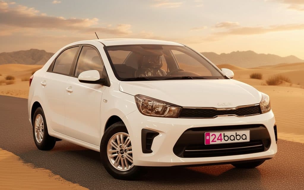 Hire Kia Pegas 2023 White in Dubai