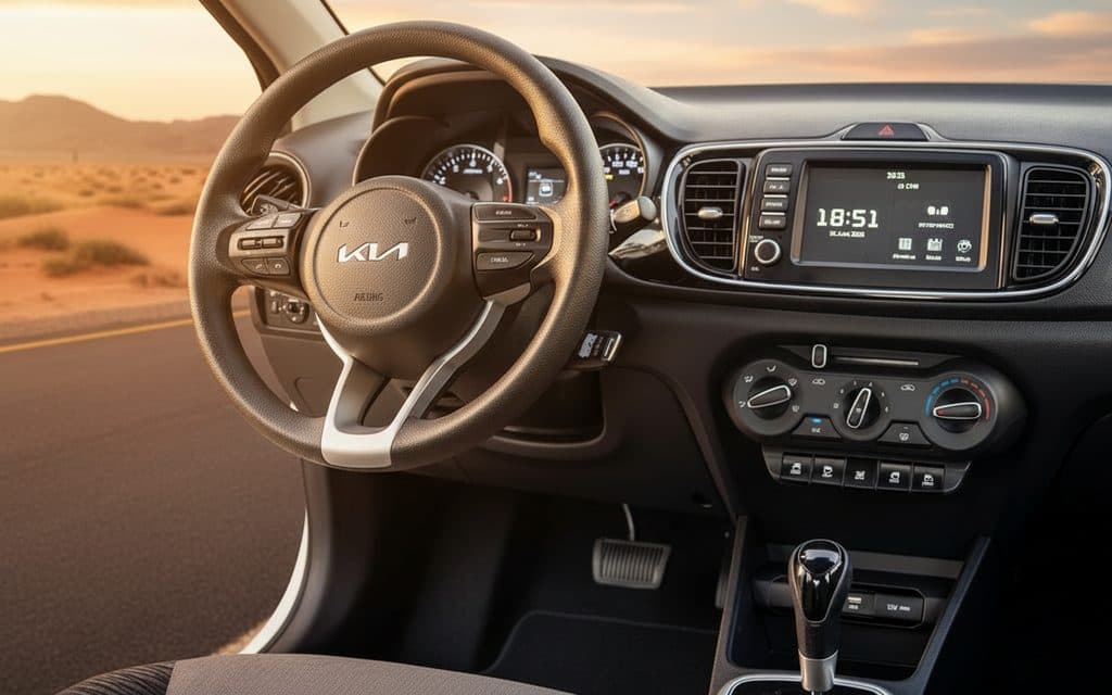 Kia Pegas 2024 dashboard and infotainment