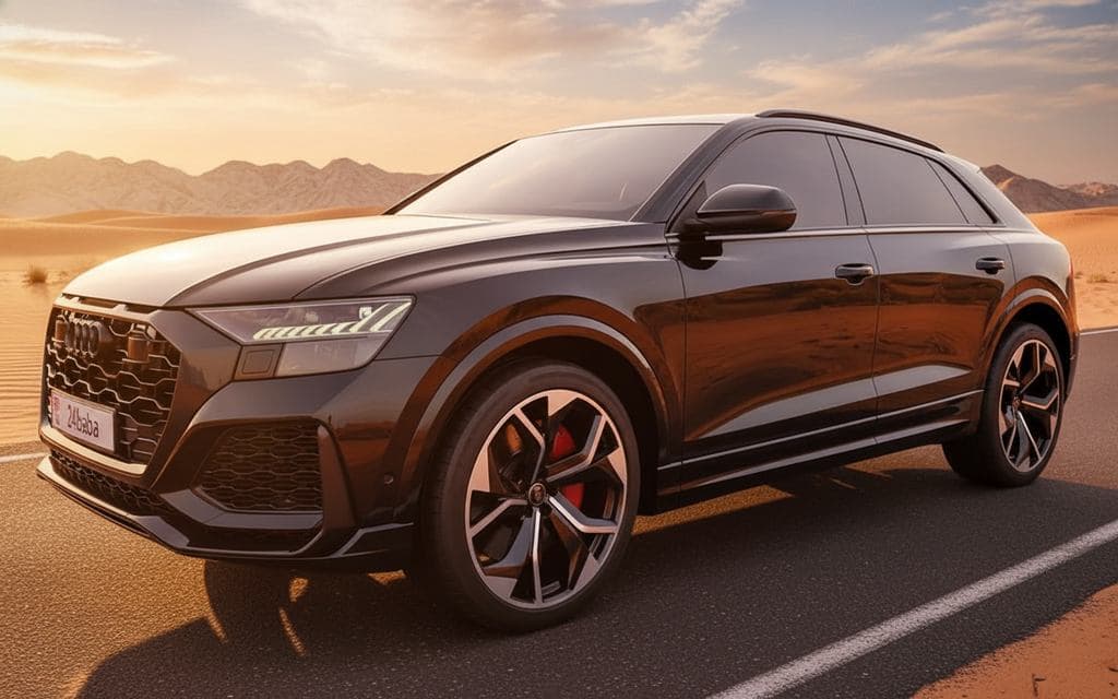 Audi RsQ8 2021 Black - rental in Dubai