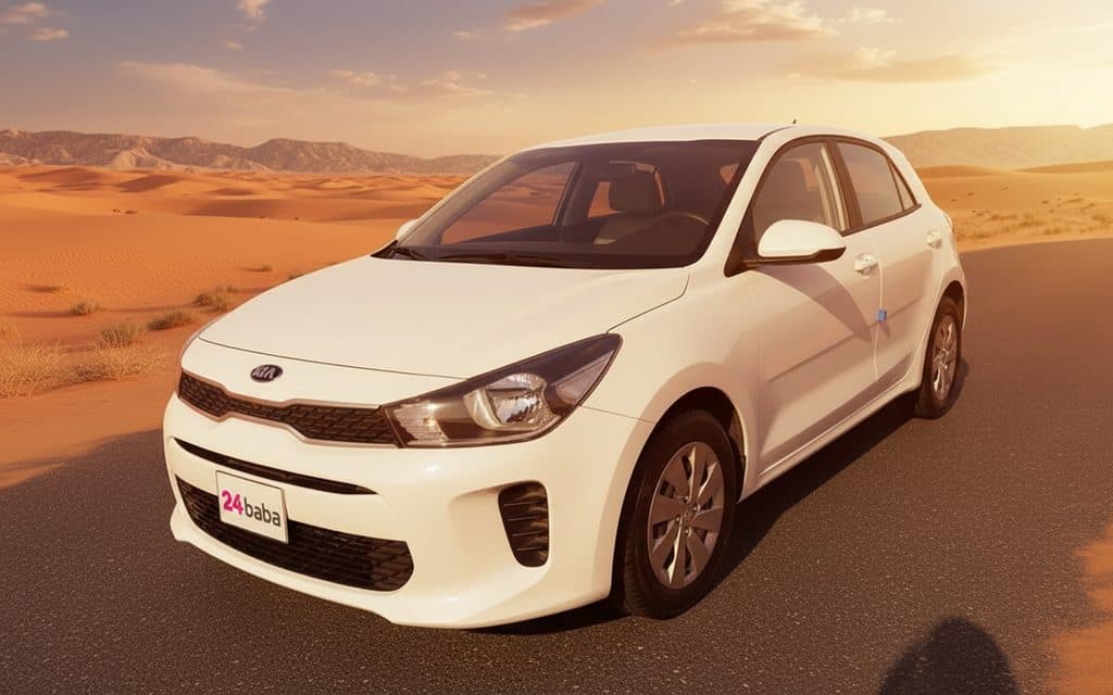 Hire Kia Rio 2020 White in Dubai