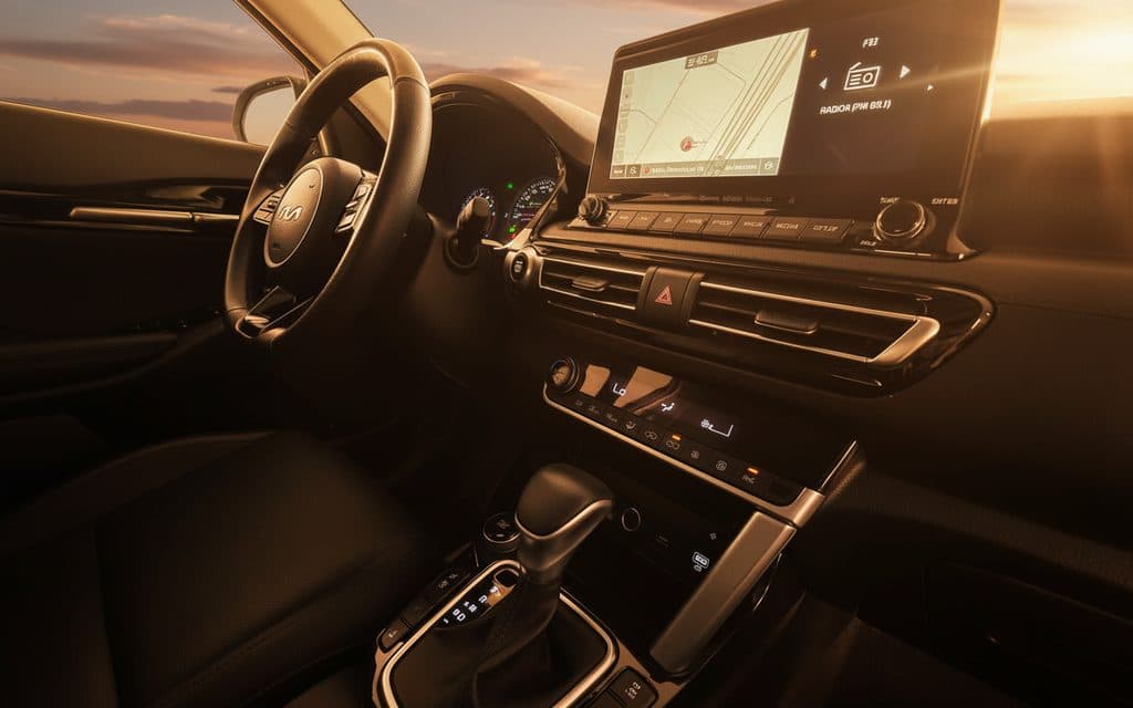 Kia Seltos 2023 interior view showing trim
