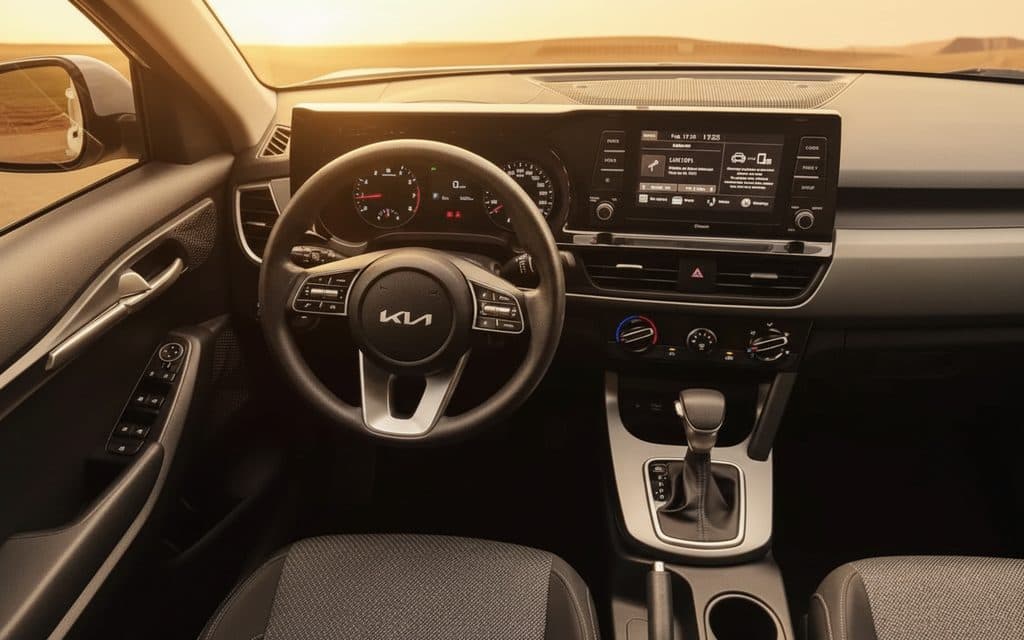 Kia Seltos 2023 interior view showing trim